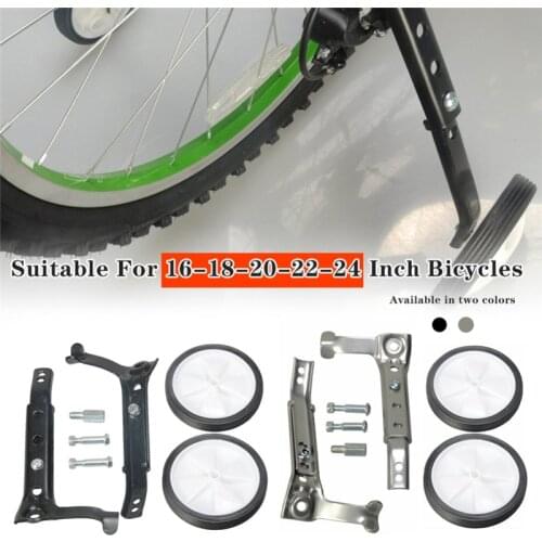 1 Pair Childrens Kids Bicycle Training Wheels Bike Balance Stabilizer Boys Girls Cycling Riding Assistant Wheels for 16-24in
