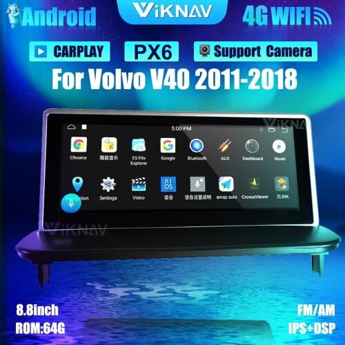 8.8inch Android Radio Car DVD Multimedia Player For Volvo S40 C30 C70 2004-2013 Car GPS Navigation Headunit Stereo receiver