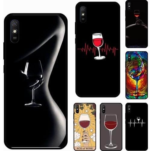 Red Wine For Xiaomi Redmi Note 9 Pro 8 Note 10 Pro 8T 9S Cover For Redmi 9T 9A 9C 7A 8A K40 Case