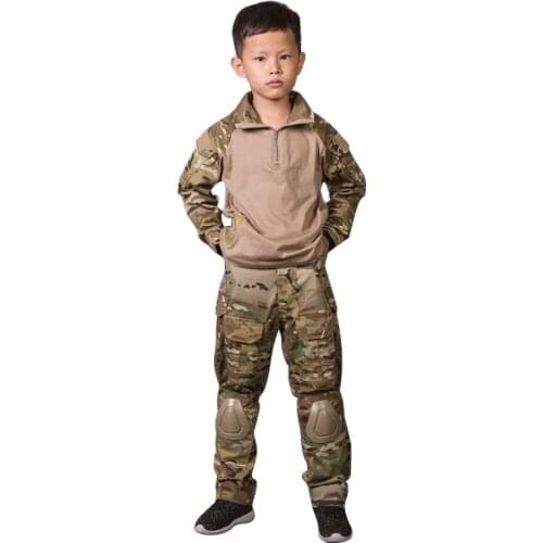 Emersongear Childs G3 Uniform Shirt Pants Tactical Suit Kids Camouflage Suit airsoft Hunting Sportswear 5Y-14Y Kids Tracksuit