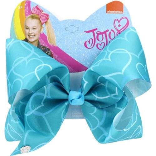 Jojo Siwa Baby Headwear Hair Bows for Girls With Alligator Clip Hairpin Handmade Ribbon Large 8Inch Hair Accessories Jojo Bows