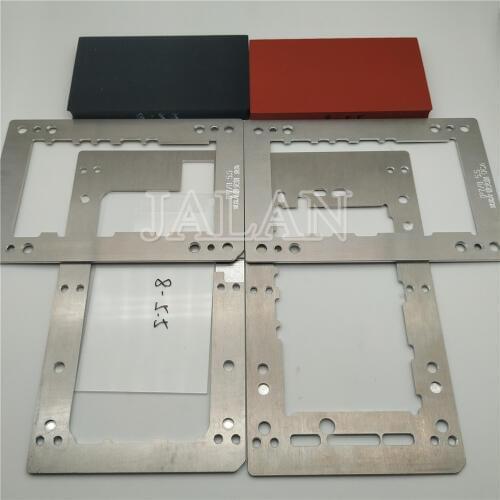 YMJ laminating mold for iphone 7/8 plus oca polarizer film lcd Perfectly fit vacuum laminating with One Mould Two Rubber block