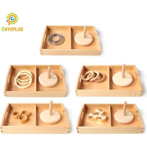 Montessori Toys Baby Throwing Rings Early Educational Materials Hand-Eye Exercises Preschool Parent-Child Game