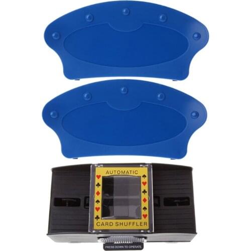 Poker Cards Shuffler Playing Card Automatic Shuffler and Poker Seat Cards Stand Holders Lazy Poker Base