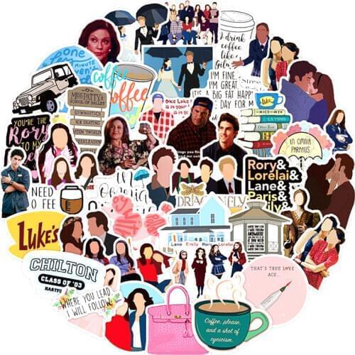 10/30/50pcs/pack Gilmore Girls Classic TV Show Lable Stickers For Motorcycle Notebook Computer Car Childrens Toys Decal Guitar