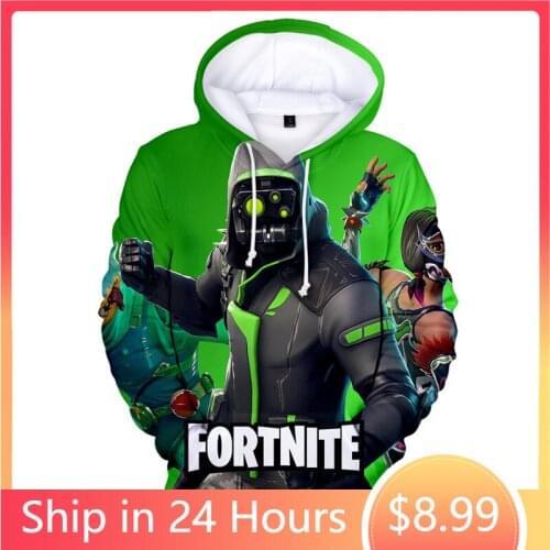 Ship In 24 Hours Fortnite Hoodies 3D Girls Streetwear Children Kids Clothes Summer Battle Royale Boys Hoody Tops on Sale