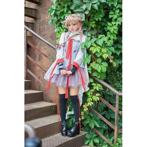 Anime Arknights Eyjafjalla Cosplay Costume Little Sheep Dress Women Lovely Halloween Party Dress Christmas Fancy Costumes Outfit