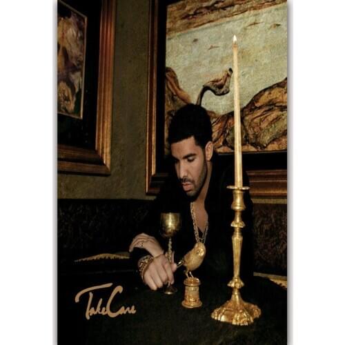 Hot Drake Album Hip Hop Rap Music-Silk Art Poster Wall Sticker Decoration Gift