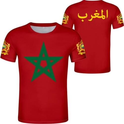 MOROCCO men youth diy free custom made name number photo mar casual t shirt nation flag ma kingdom arabic arab country clothing