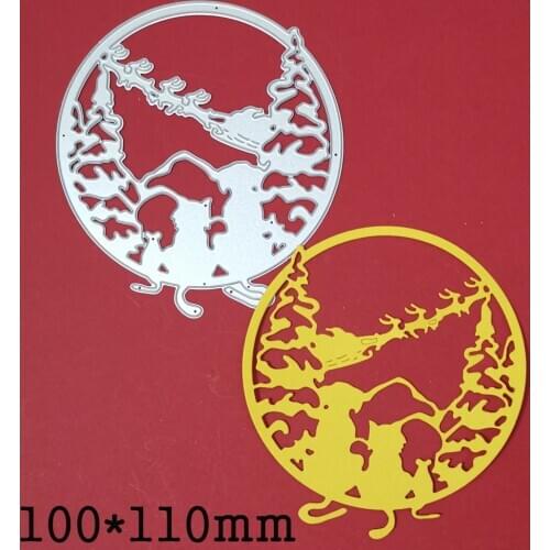 Metal Die Cut Christmas Sled Dog and Cat Crafts Cutting Dies Stencil For DIY Scrapbook Embossing Paper Cards Decorative Die