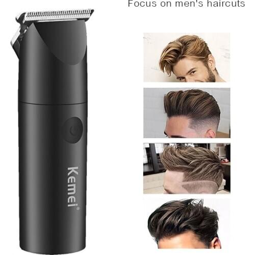 Kemei Mini Barber Hair Trimmers Professional Men Beard Clipper male Cordless Haircut Machine Travel Electric Razors