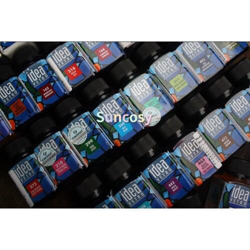 MAIMERI Polycolor Colors for Transparent Glass, Glass Color Paint Waterproof Quick Drying Glass Transparent Pigment 60ml