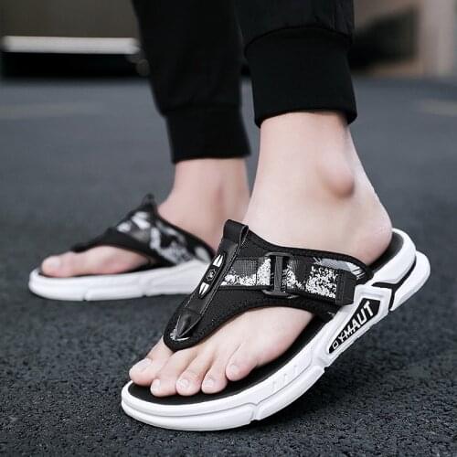 Summer 2021 Mens Sandals Fashion Slipper Beach Shoes Soft Light Comfort Sandals Soft Soles Flip-flops