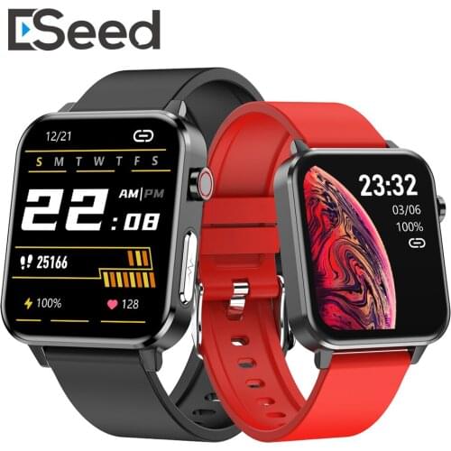 ESeed E86 2021 Smart Watch men IP68 Waterproof 1.7 inch Temperature PPG ECG Blood oxygen Smartwatch For Android IOS
