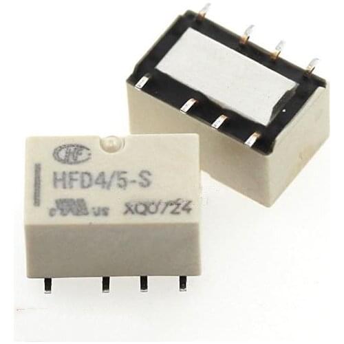 10pcs NEW signal relay HFD4/5-S HFD4/12-S HFD4/24-S HFD4/12 HFD4 12 S HFD412S HFD4 3 S HFD4-12V-S 12VDC DC12V 12V 2A 125VAC SOP8