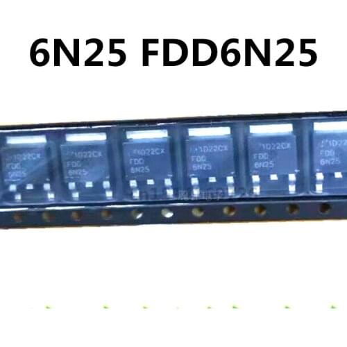 Original new 5pcs/ 6N25 FDD6N25 4.4A/250V TO-252