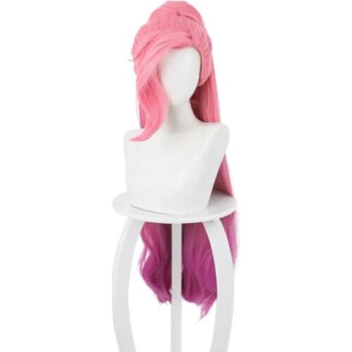 High Quality 100Cm Cosplay Pink Wig Heat Resistant Synthetic Hair Carnival Halloween Party Prop Wig Human Hair For Women