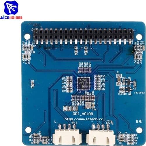 Diymore Voice Recognition Board AC108 Audio Decoding Module 4 Microphone Audio Sound Card Expansion Board for Raspberry Pi