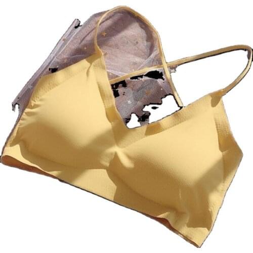 Wipe The Chest Underwear Woman Big U Wake Beauty Back Halter Vest Bottom Wrap Chest Can Insert A Piece of Invisible Bra