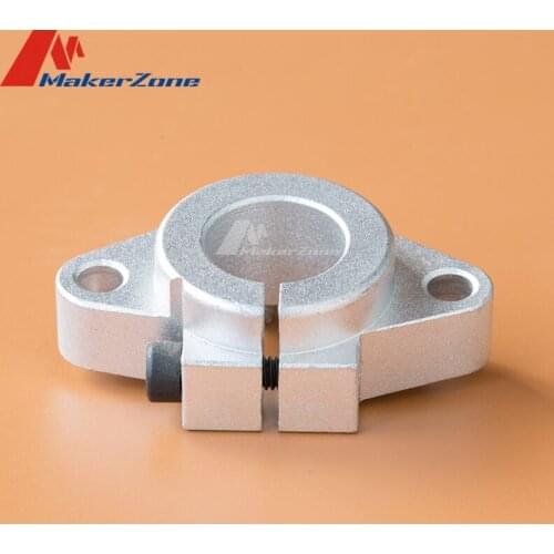 SHF8 SHF10 SHF12 SHF16 Aluminum Rod Rail Shaft Support Linear Rail Support CNC Router XYZ Axiz for Reprap 3D Printer