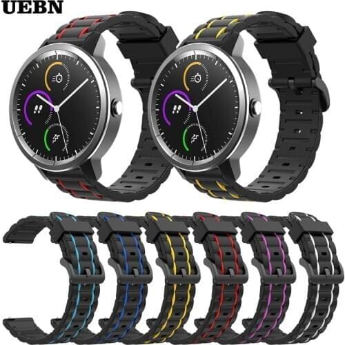 UEBN Sport Silicone Strap For Garmin vivoactive 4 Wrist Bracelet for Garmin Active vivoactive 3 Venu Sq Replacement Watchbands
