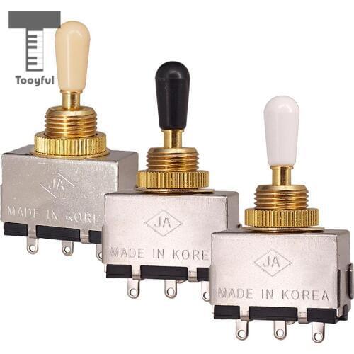 Tooyful Metal Closed 3 Way Pickup Selector Tone Toggle Switch for LP Electric Guitar Accessory