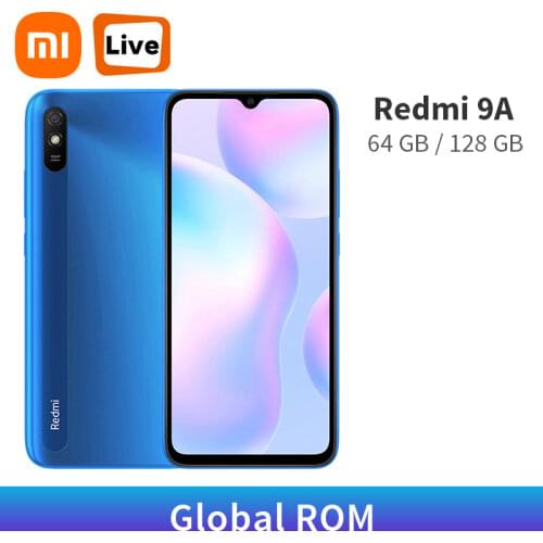 Global ROM Xiaomi Redmi 9A 9 A 64GB ROM 4GB RAM 5000mAh Battery MTK Helio G25 Octa Core 13MP Rear Camera CN Version Mobile Phone