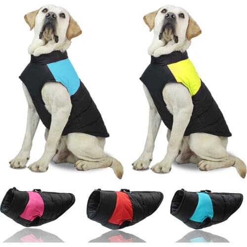 Winter Pet Clothes Small Medium Large Dog Coats Puppy Padded Jackets Pug French Bulldog Warm Fleece Vest Clothes Dog Costumes