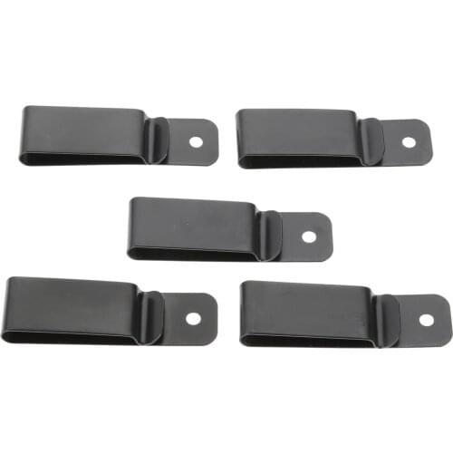 1/5Pcs Metal Black Spring Buckle Belt Sheath Clip Clasp Leather Craft Clip for Pockets Wallet Key Hooker DIY Waist Clips