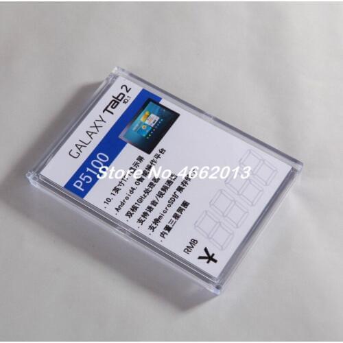 100pcs Wholesale nonmagnetic clear acrylic price tag holder for Samsung shop