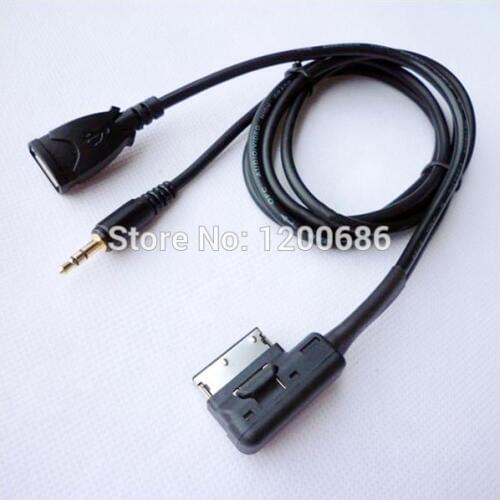 3.5mm AUX Interface AMI MDI wire harness for Audi A3/A4/A5 / A6