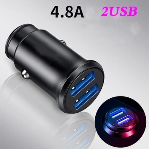 4.8A 5V Car Chargers 2 Ports Fast Charging Dual USB Car-charger Adapter For Mercedes Benz W205 W204 W203 W212 W210 A C E B Class