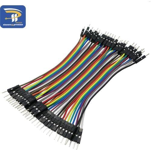40pcs/lot 10cm 2.54mm 1pin Male to Male jumper wire Dupont cable