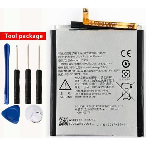 Original HE335 phone battery For NOKIA 6 TA-1000 TA-1003 TA-1021 3000mAh