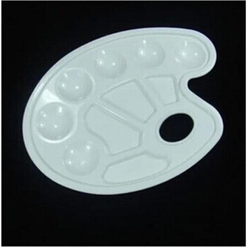 1pc 6-hole color palette 6 round watercolor palette