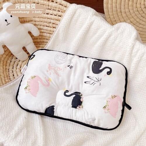 Pure Cotton Baby Pillow Kindergarten Washable Parent-child Pillow Super Comfortable Kid Short Pillow Cotton Bedding Four Seasons