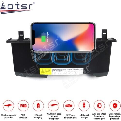 For KIA KX1 2018 Car Wireless Charger QI Intelligent Infrared Fast Charging for iPhone Samsung Huawei