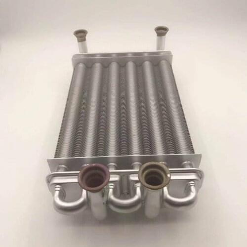 1pc Dual channel socket main heat exchanger for Wall-hung stove heat exchanger boiler gas boiler heating exchanger all bronze