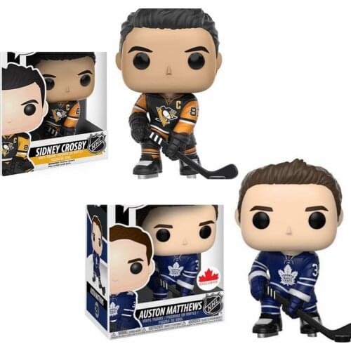 Original Hockey Doll Sidney Crosby #02 Auston Matthews #20 Vinyl Action Figure Collection Model Boy Toys