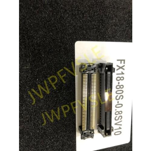 FX18-80S-0.8SV10 80 Position Connector Receptacle, Center Strip Contacts Surface Mount Gold