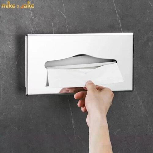 Hotel embedded concealed tissue box embedded toilet paper box 304 stainless steel wall toilet paper holder hand paper rack box