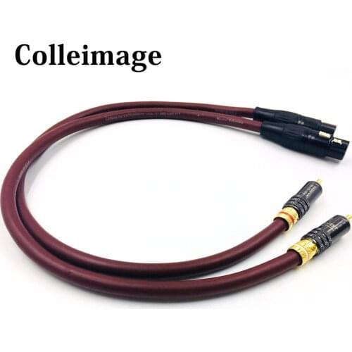 Pair HIFI XLR Male to Dual RCA Male Plug Audio Signal Patch Cable 3 Pin 2 XLR Male to 2 XLR Female Audio Cable