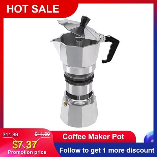 Camping Equipment Aluminium Percolator Coffee Maker Pot for Outdoor Office Camping Stove Camping Cookware Titanium Pot