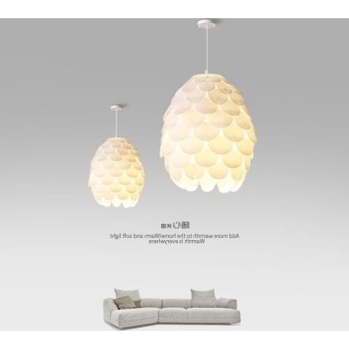 Bedroom chandelier Nordic tea room restaurant light creative ins net red childrens room pine cone light sun room chandelier