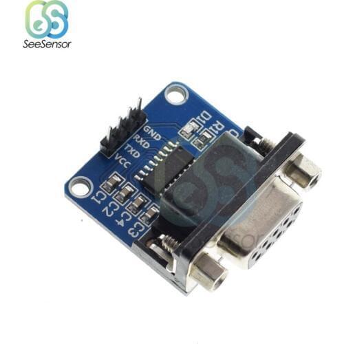 MAX3232 RS232 to TTL Serial Port Converter Module DB9 Connector MAX232 Electronic PCB Board Module DIY