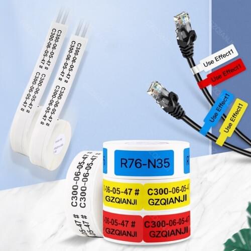 Niimbot D11 Waterproof Anti-Oil Tear-Resistant Electric line Label Pure Color Scratch-Resistant Label Paper Roll for D11 Printer