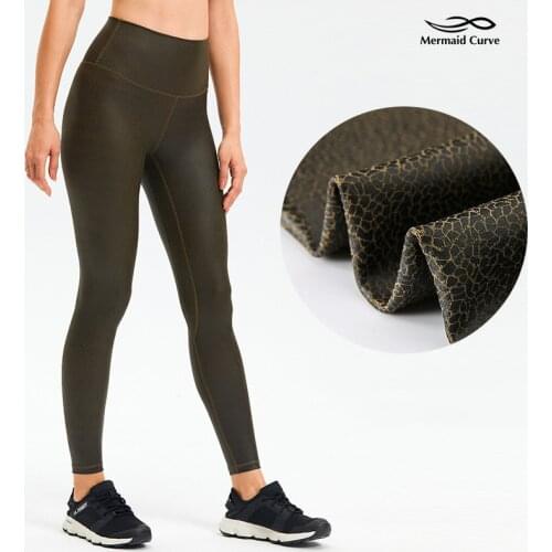 2021 Autumn New Fission Snakeskin Veins Hot Stamping Yoga Leggings Women High Waist Hip-lifting Tight Sports Fitness Pants