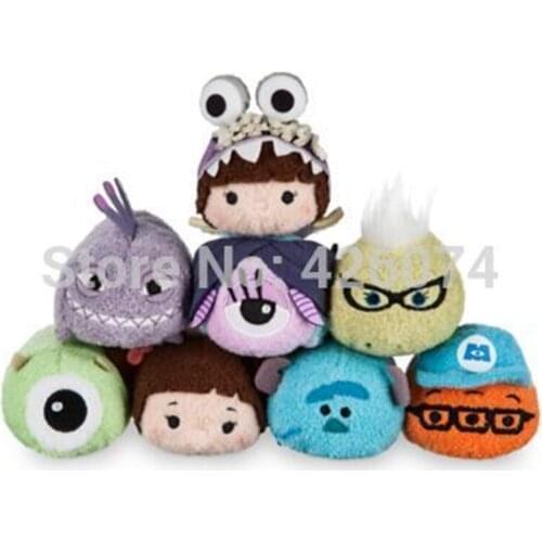 New Boo Mike Wazowski Sulley Randall Roz Mini Plush Smartphone Cleaner Kids Stuffed Toys For Children Gifts