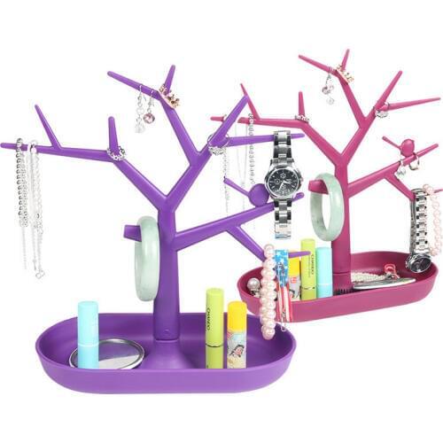 New Multifunctional Tree Branch Shape Jewelry Bracelet Necklace Ring Watch Display Stand Earrings Nail Polish lipstick Rack