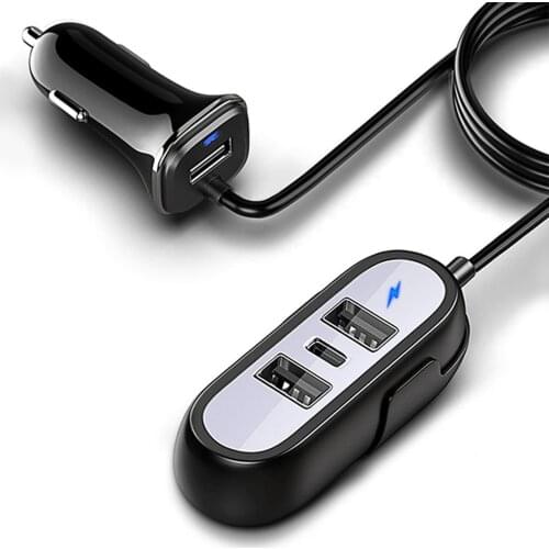 PD18W 3 USB QC3.0 Car Auto Fast Charger for iPhone 12/12 Mini/12 Pro/12 Pro Max